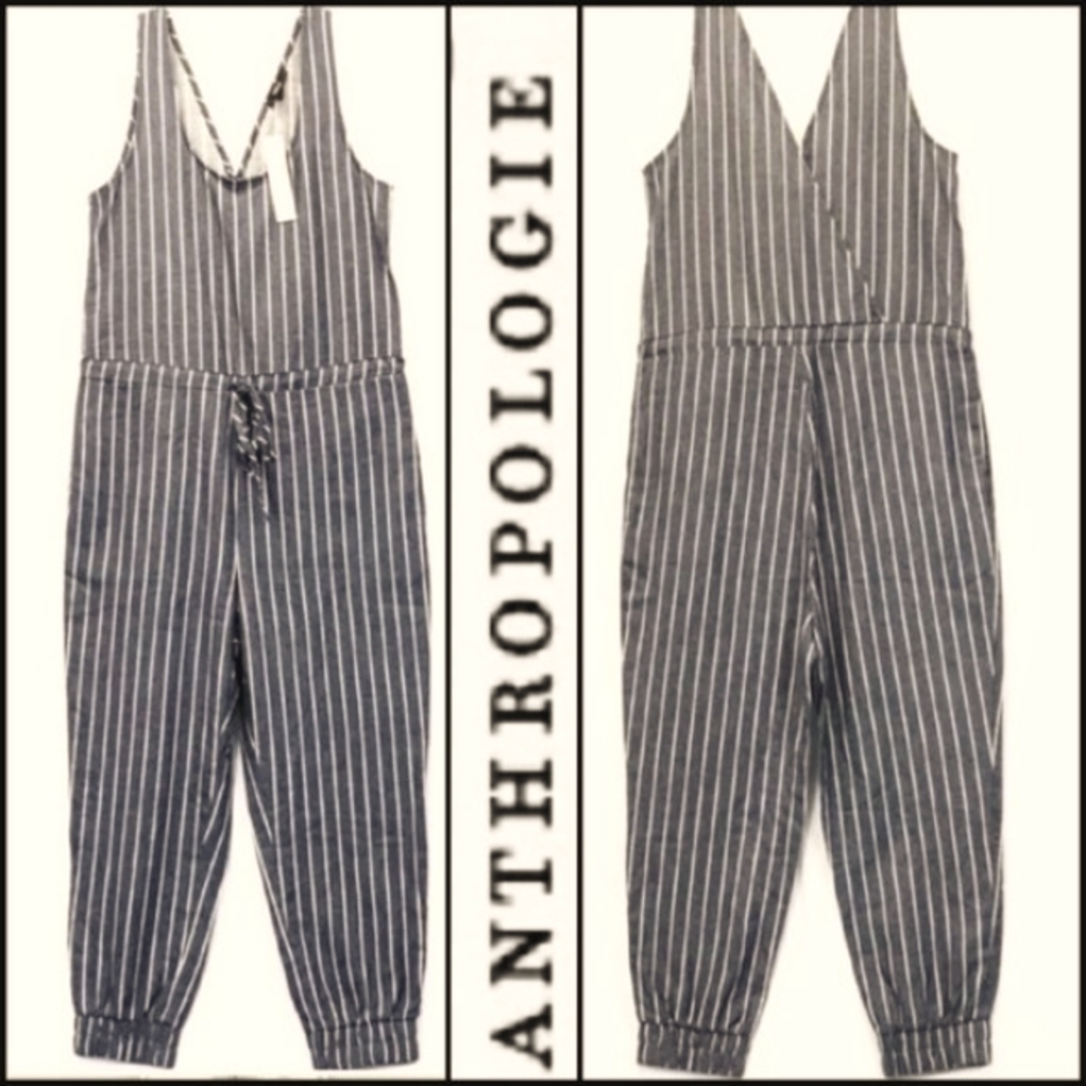 DREW Anthropologie Striped Jogger Jumpsuit!